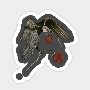 The Raven comes at night Sticker